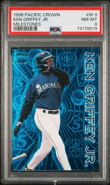 1996 Pacific Crown Milestones Ken Griffey Jr. #M-9 card image