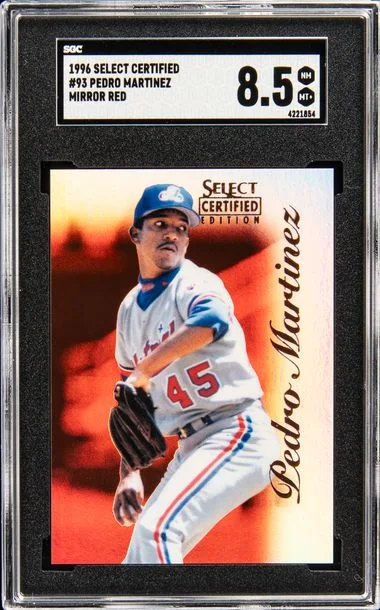 1996 Panini Select Pedro Martinez Certified Mirror Red #93 card image