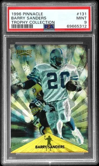 1996 Pinnacle Barry Sanders Trophy Collection #131 card image