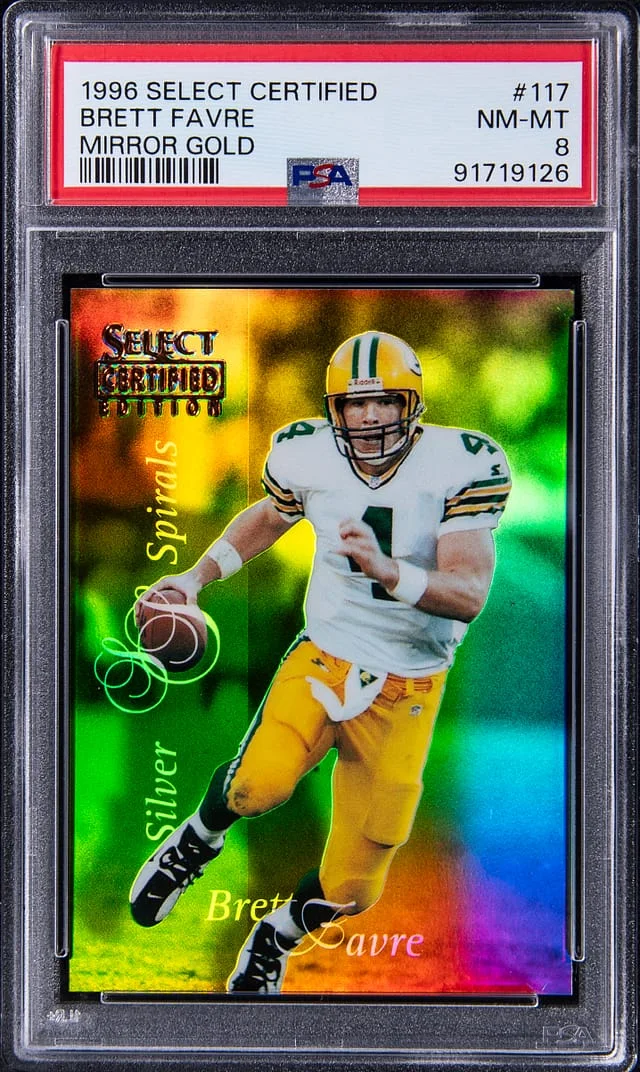 1996 Pinnacle Brett Favre Select Certified #117 card image