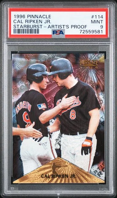 1996 Pinnacle Cal Ripken Jr. Starburst #114 card image
