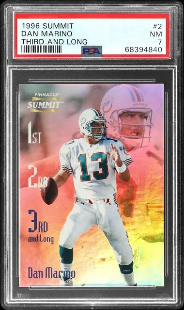 1996 Pinnacle Dan Marino Summit Third And Long #2 card image