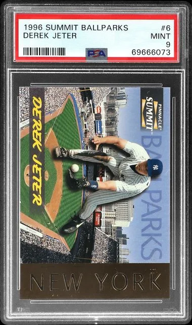 1996 Pinnacle Derek Jeter Summit Ballparks #6 card image
