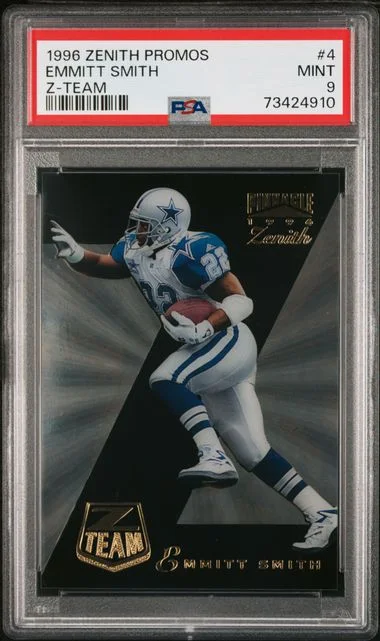 1996 Pinnacle Emmitt Smith Zenith Promo Z-Team #4 card image