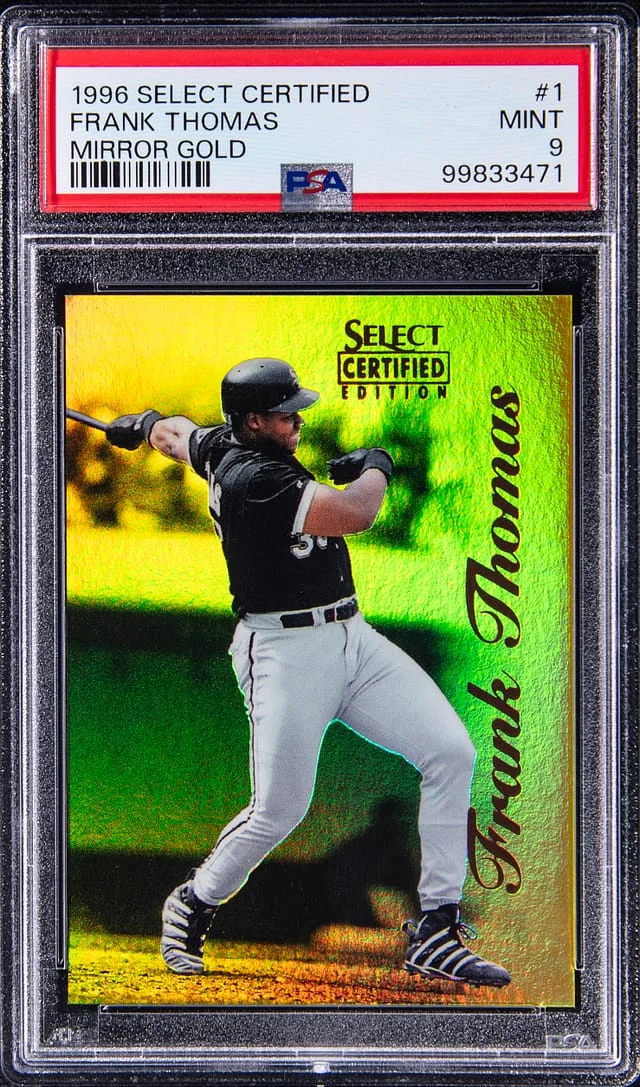 1996 Pinnacle Frank Thomas Select Certified Mirror Gold #1 card image