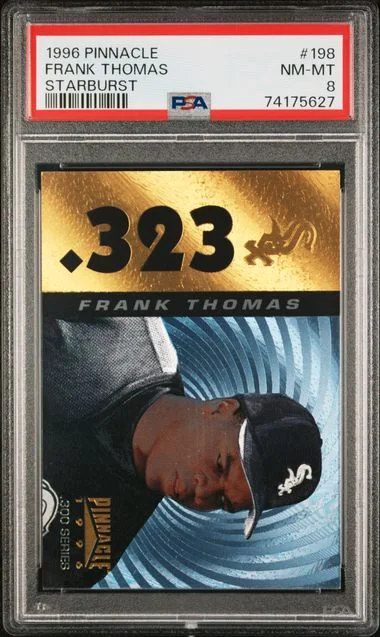 1996 Pinnacle Frank Thomas Starburst #198 card image