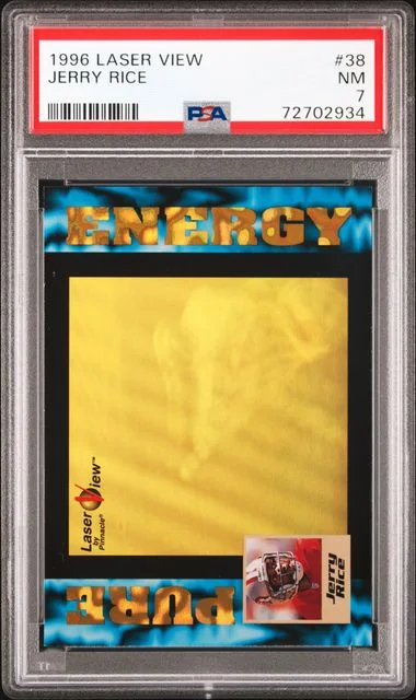 1996 Pinnacle Jerry Rice Laser View #38 card image