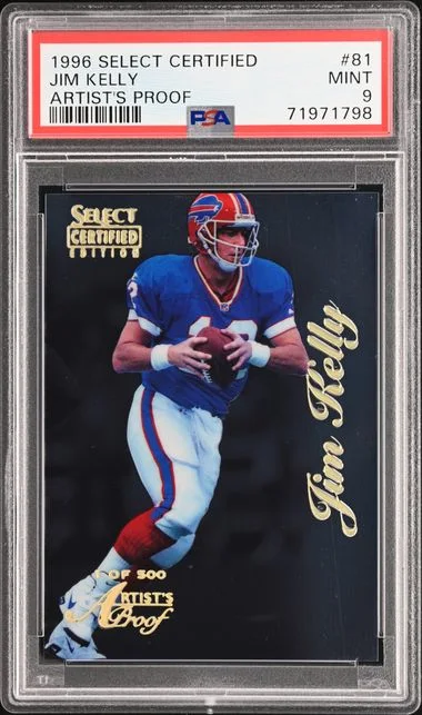 1996 Pinnacle Jim Kelly Select Certified Artist's Proof #81 card image