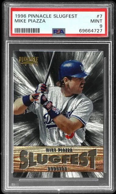 1996 Pinnacle Mike Piazza Slugfest #7 card image