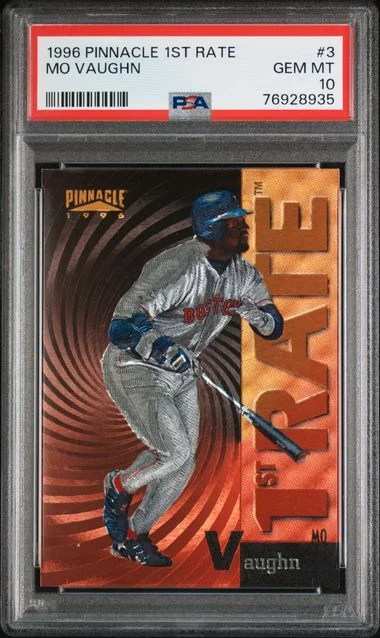 1996 Pinnacle Mo Vaughn 1st Rate #3 card image