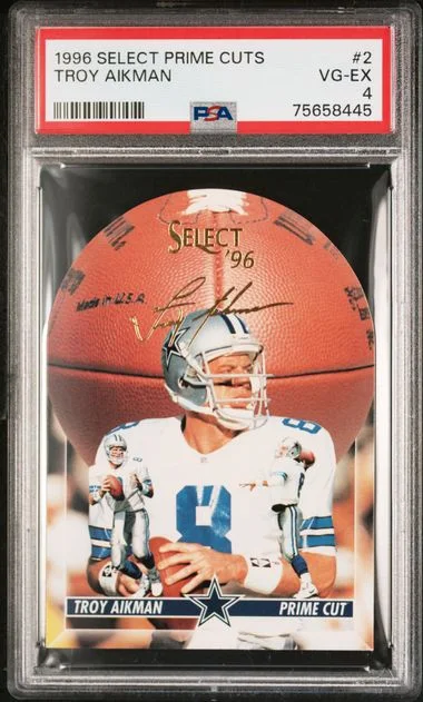 1996 Pinnacle Troy Aikman Select Prime Cuts #2 card image