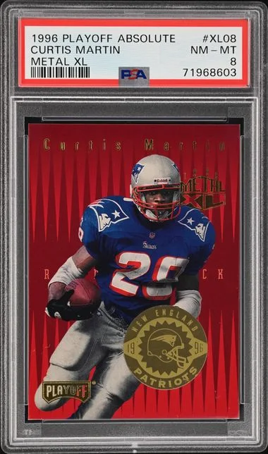 1996 Playoff Absolute Curtis Martin Metal Xl #Xl08 card image
