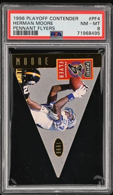 1996 Playoff Contenders Herman Moore Pennant Flyers #Pf4 card image