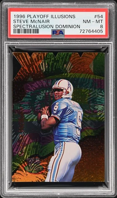 1996 Playoff Steve McNair Illusions Spectralusion Dominion #54 card image