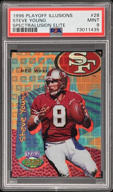 1996 Playoff Steve Young Illusions Spectralusion Elite #28 card image