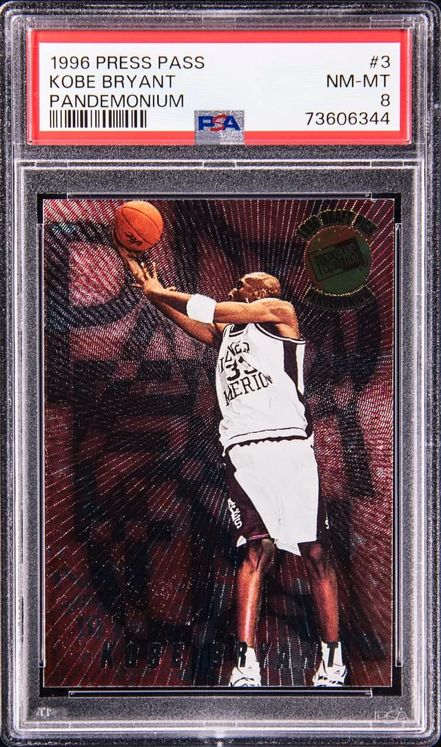 1996 Press Pass Pandemonium Kobe Bryant #3 card image