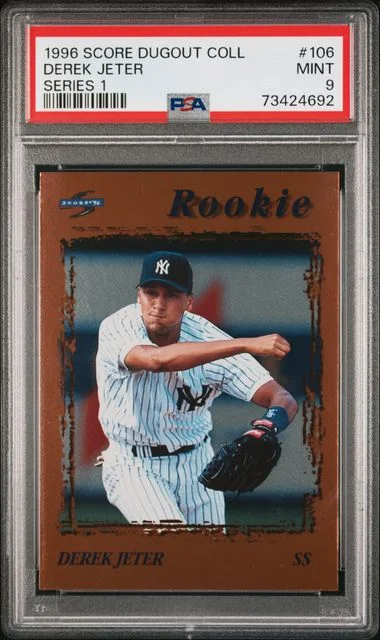1996 Score 106 Derek Jeter Dugout Collection Series #1 card image
