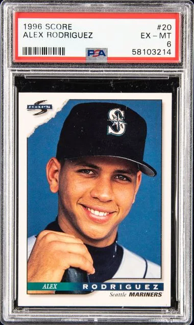 1996 Score Alex Rodriguez #20 card image