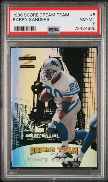 1996 Score Barry Sanders Dream Team #5 card image