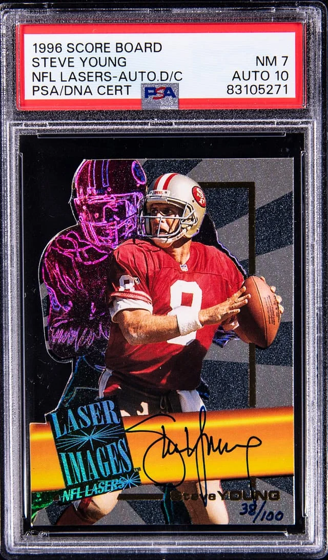 1996 Score Board NFL Lasers #no-number card image