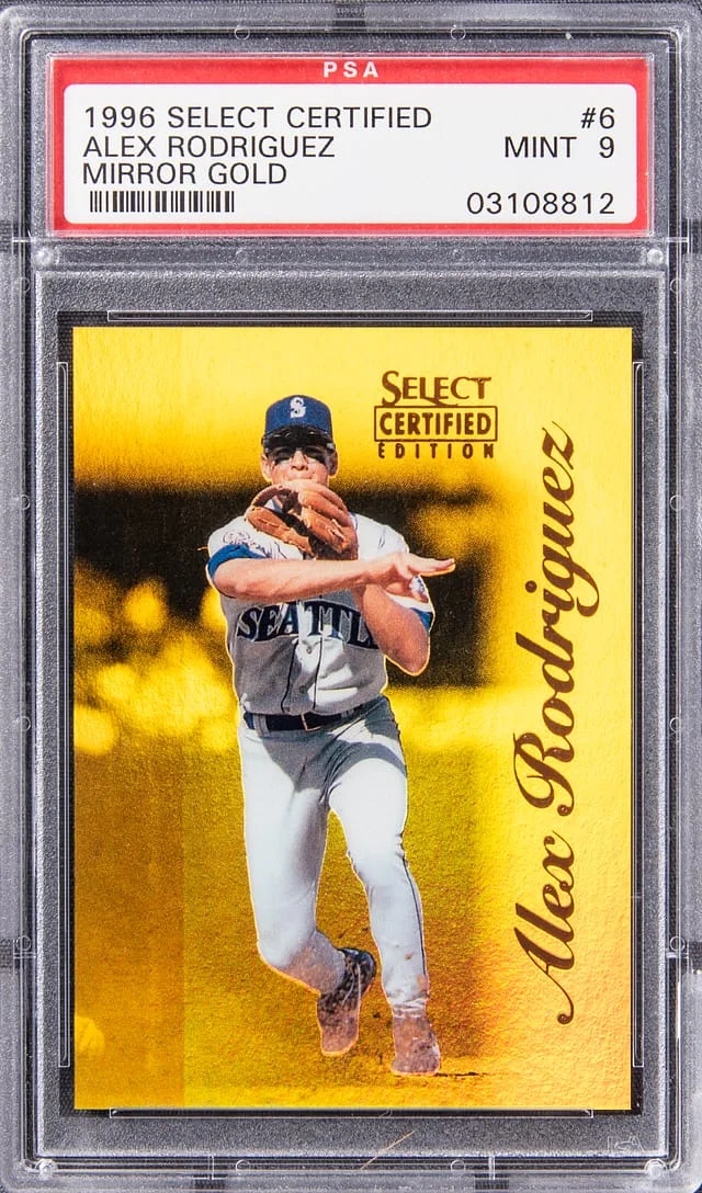 1996 Select Alex Rodriguez Certified Mirror Gold #6 card image