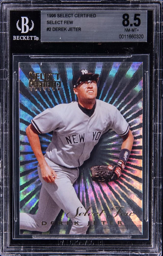 1996 Select Derek Jeter Certified Select Few #2 card image