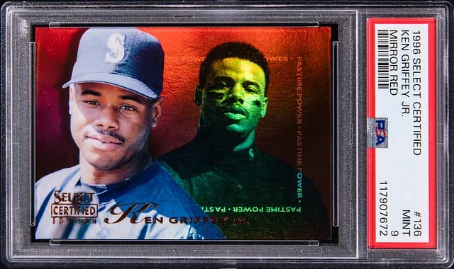 1996 Select Ken Griffey Jr. Certified Mirror Red #136 card image