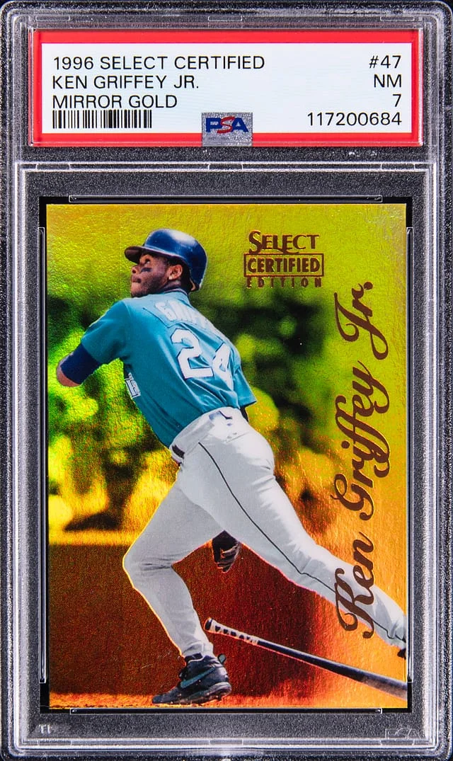1996 Select Ken Griffey Jr Certified Mirror Gold #47 card image