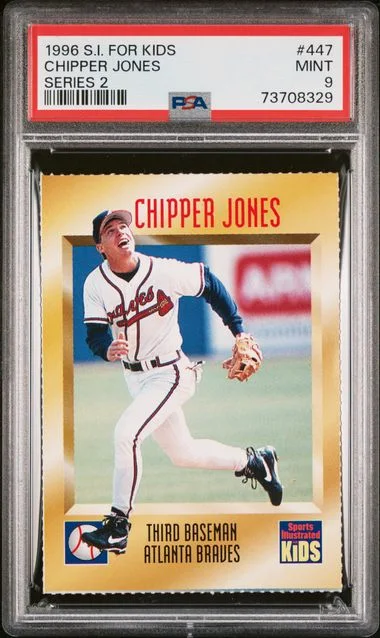 1996 SI For Kids Series 2 Chipper Jones #447 card image