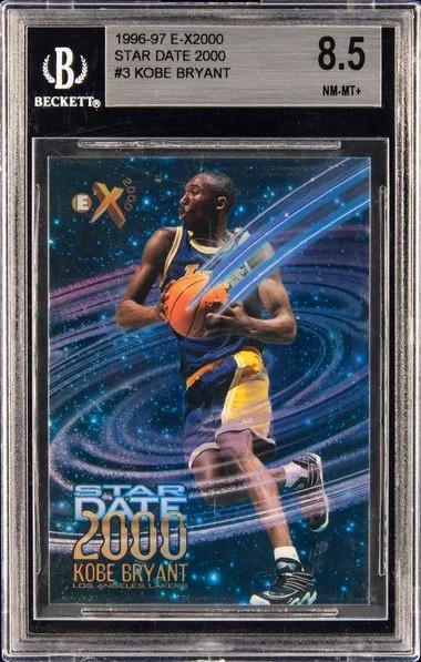 1996 SkyBox 3 Kobe Bryant E-X2000 Star Date #2000 card image