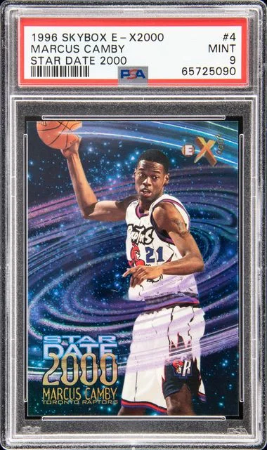1996 SkyBox 4 Marcus Camby E-X2000 Star Date #2000 card image
