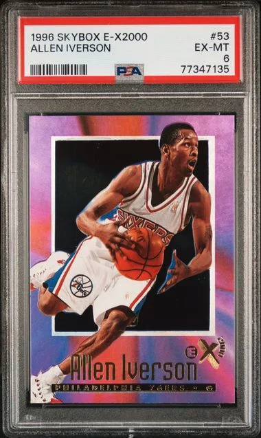 1996 SkyBox Allen Iverson E-X2000 #53 card image