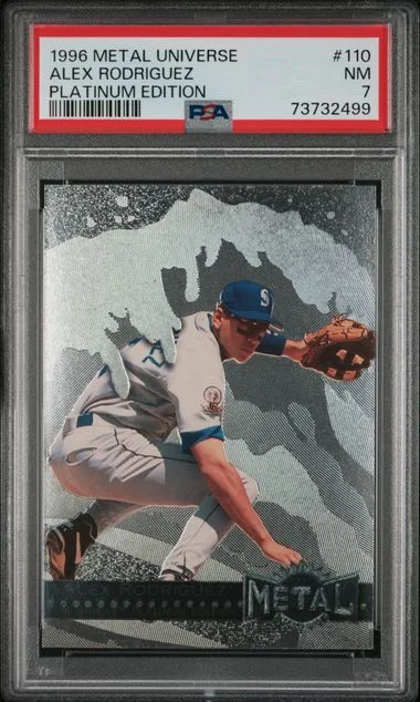 1996 SkyBox Metal Universe Alex Rodriguez Platinum Edition #110 card image