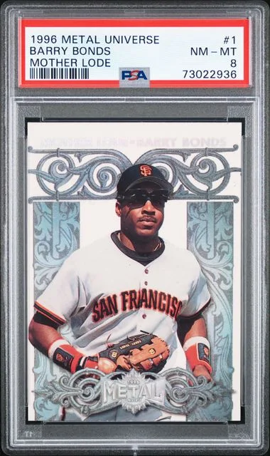 1996 SkyBox Metal Universe Barry Bonds Mother Lode #1 card image