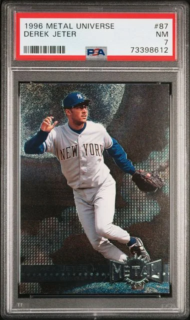1996 SkyBox Metal Universe Derek Jeter Platinum Edition #87 card image
