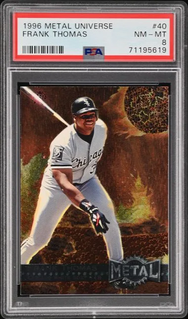 1996 SkyBox Metal Universe Frank Thomas #40 card image