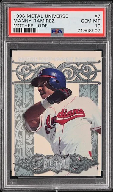 1996 SkyBox Metal Universe Manny Ramirez Mother Lode #7 card image