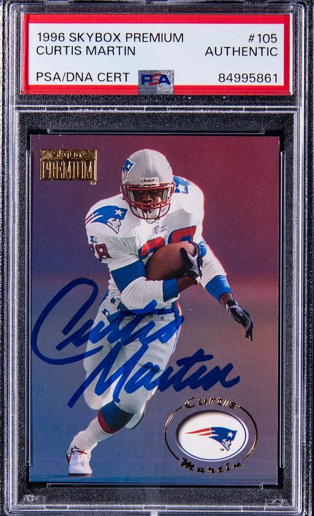 1996 SkyBox Premium Curtis Martin #105 card image