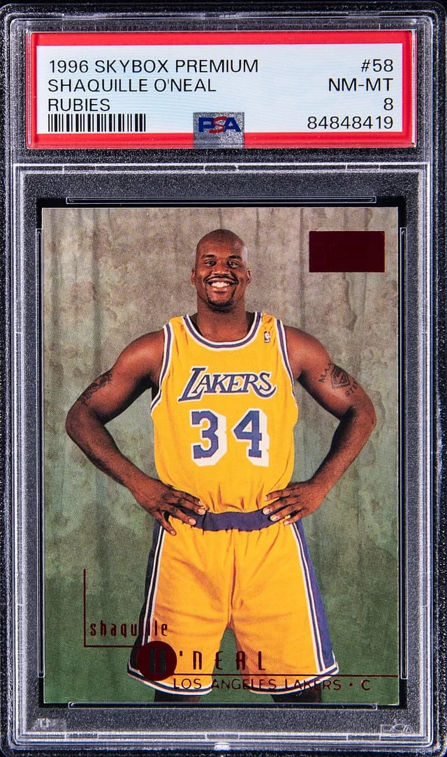1996 SkyBox Premium Shaquille O'Neal Rubies #58 card image