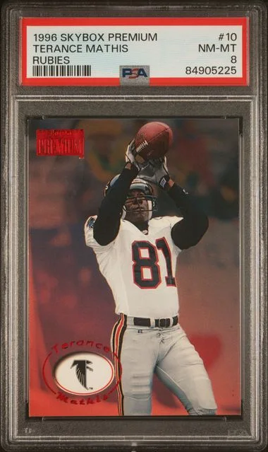 1996 SkyBox Premium Terance Mathis Rubies #10 card image