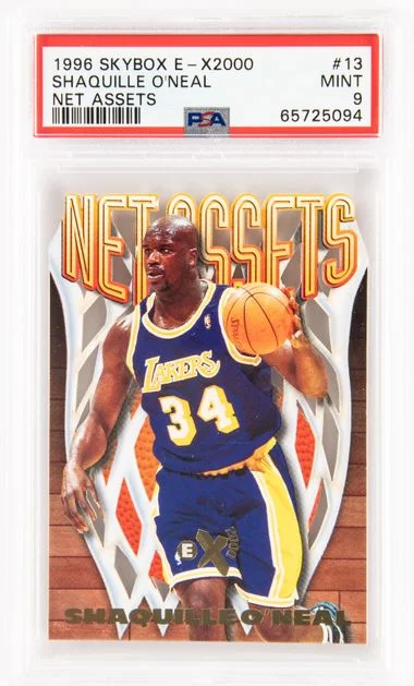 1996 SkyBox Shaquille O'Neal E-X2000 Net Assets #13 card image