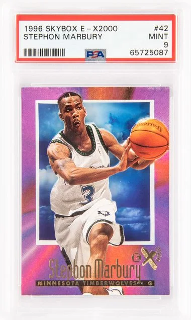 1996 SkyBox Stephon Marbury E-X2000 #42 card image