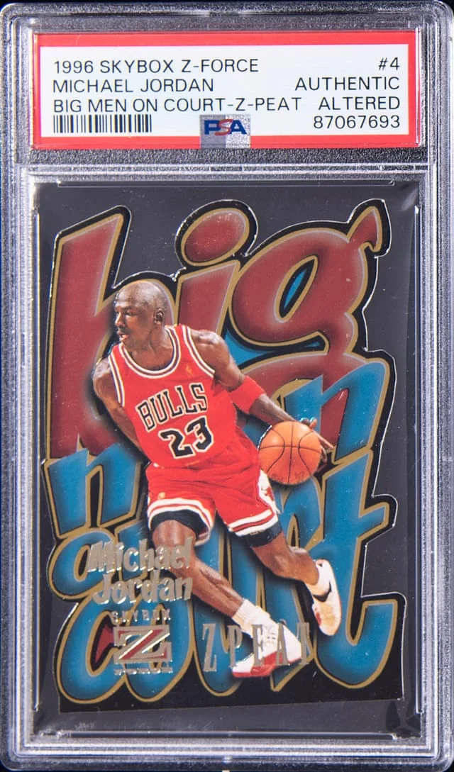 1996 SkyBox Z-Force Michael Jordan Big Men on Court Z-Peat #3 card image