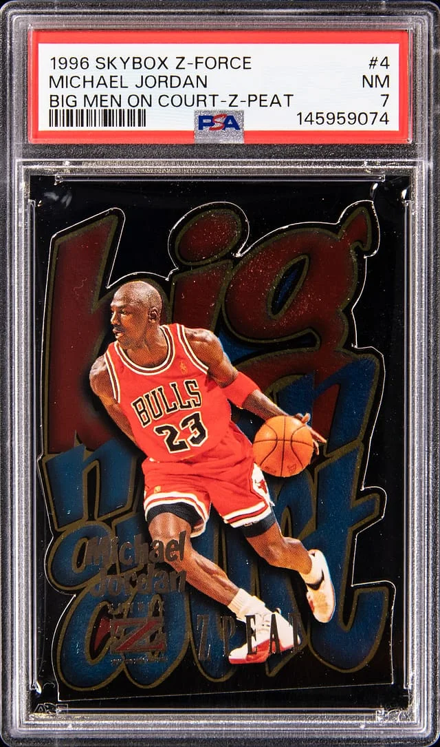 1996 SkyBox Z-Force Michael Jordan Big Men On Court-Z-Peat #4 card image