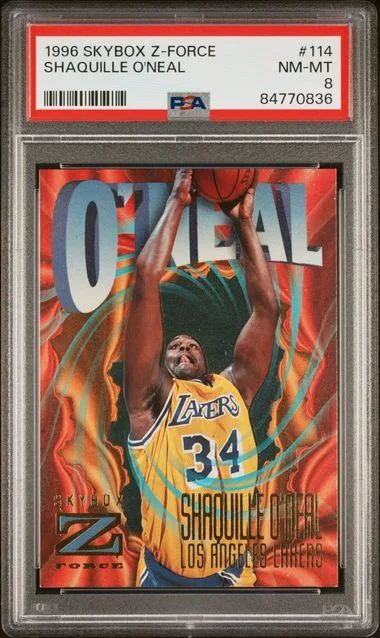 1996 SkyBox Z-Force Shaquille O'Neal #114 card image