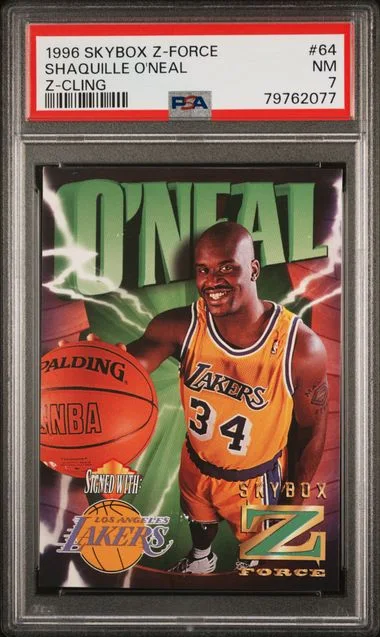 1996 SkyBox Z-Force Shaquille O'Neal Z-Cling #64 card image