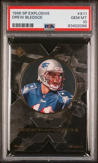 1996 SP Explosive Drew Bledsoe #X11 card image