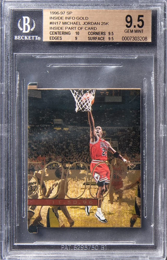 1996 SP Inside Info Gold Michael Jordan #IN17 card image