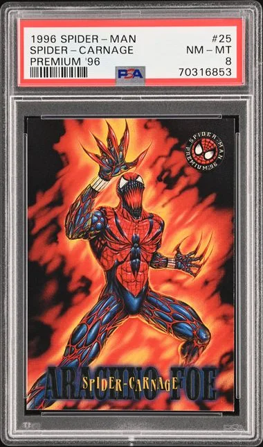 1996 Spider-Man Premium '96 Spider-Carnage #25 card image