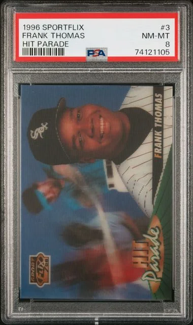1996 Sportflix Hit Parade Frank Thomas #3 card image